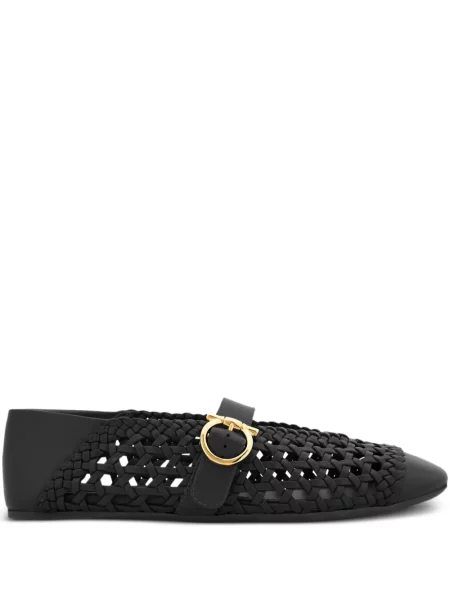 Balerini Ferragamo cu cataramă negru