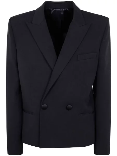 Sacou Balmain de lână negru