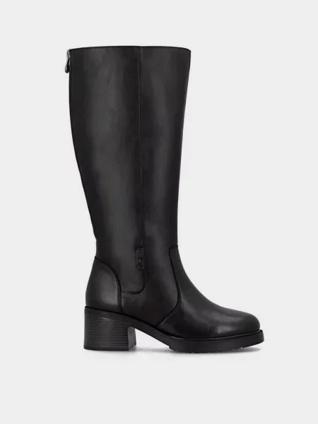 Кожаные сапоги Rieker черные