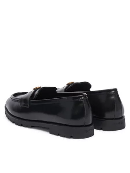 Bőr loafer Pinko fekete
