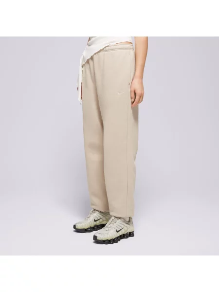 Nike Spodnie W Nk Studio Flc Mw Hr Os beżowe
