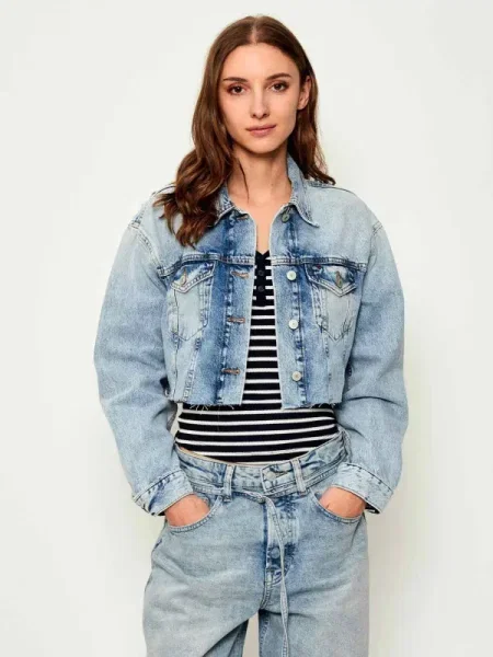 Tommy Jeans Geacă de blugi albastru