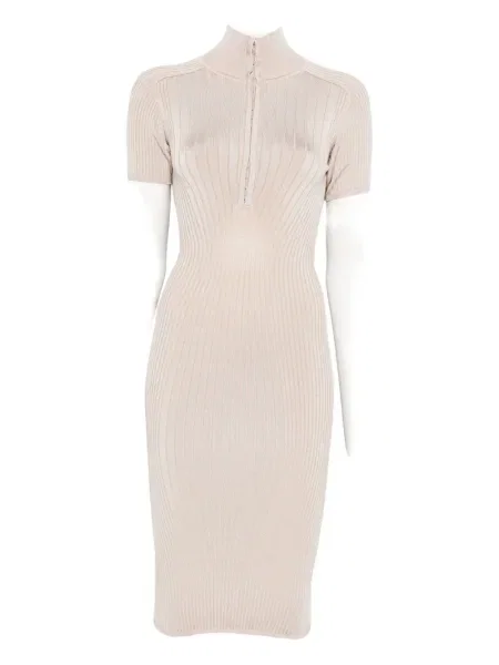 Rochie midi Mugler tricotate până la genunchi de costum