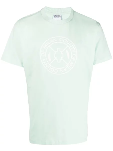 Tricou Marcelo Burlon County Of Milan cu imagine albastru