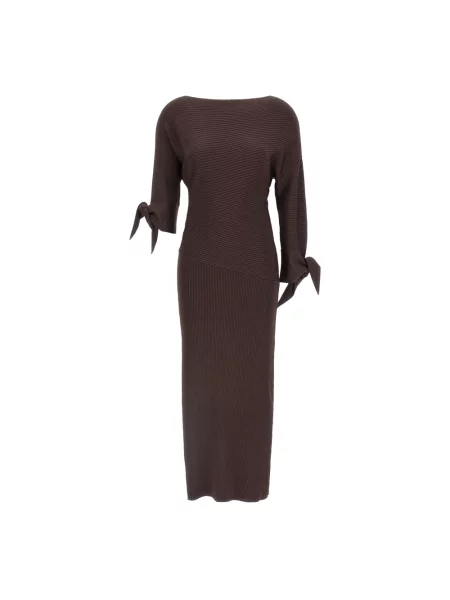 Sukienka Pinko garniturowa brązowa