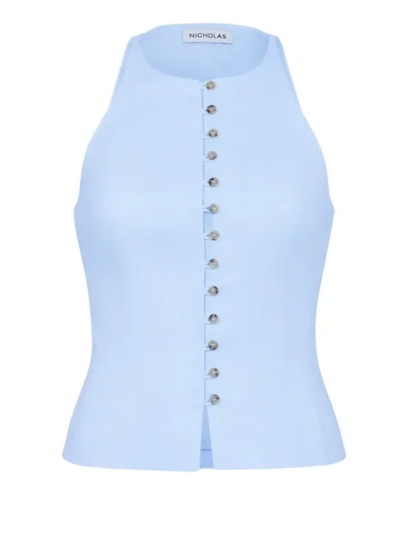 Top Nicholas albastru