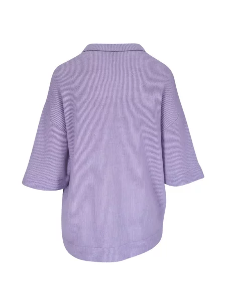Scurt pulover Brunello Cucinelli violet