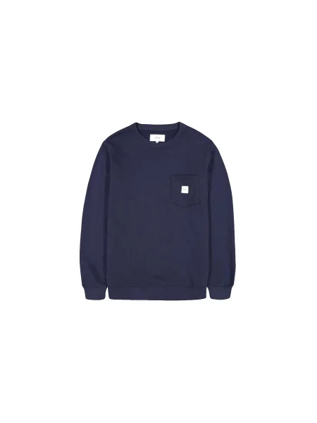 Makia Square Pocket Sweatshirt M Mężczyźni Bluzy i bluzy z kapturem Makia Size: L niebieski