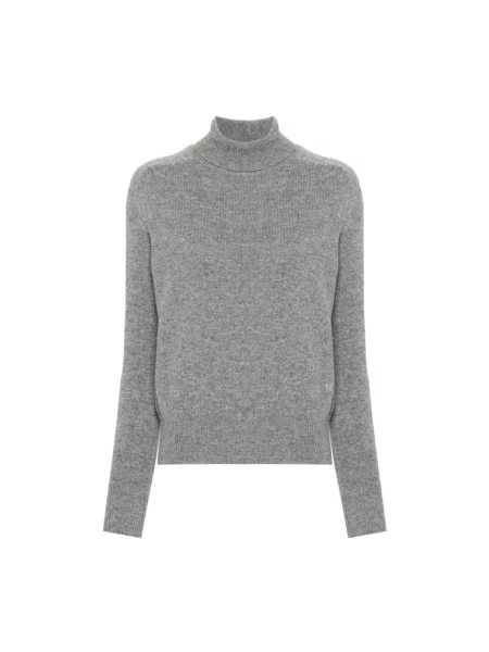 Sweter z golfem Victoria Beckham szary