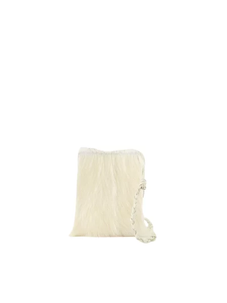 Torebka skórzana Jil Sander skórzana biała