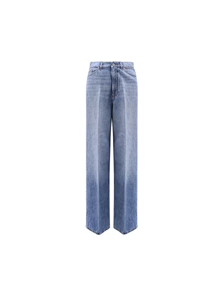 Jeansy Stella Mccartney z logo niebieskie
