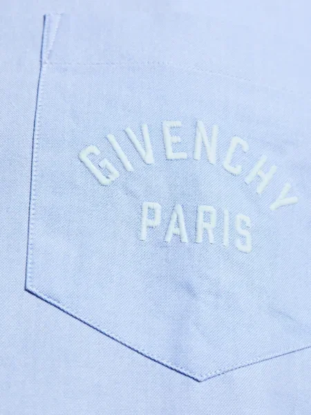 Cămașă Givenchy cu broderie albastru