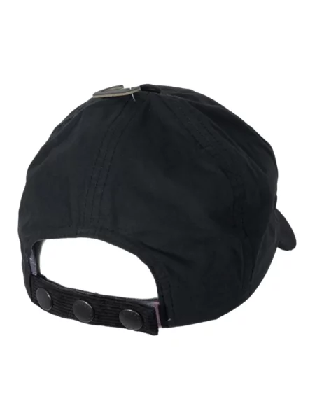 Czapka z daszkiem Barbour czarna