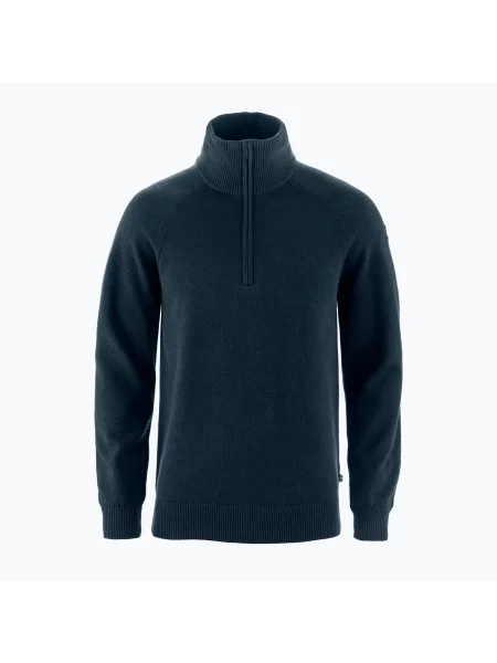 Trekingová mikina Fjällräven Övik Lite Half dark navy tmavě modrá