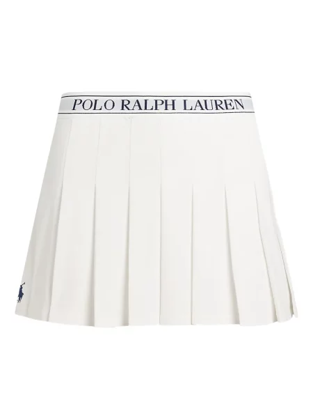 Tricou Polo Ralph Lauren cu broderie de costum cu dungi alb