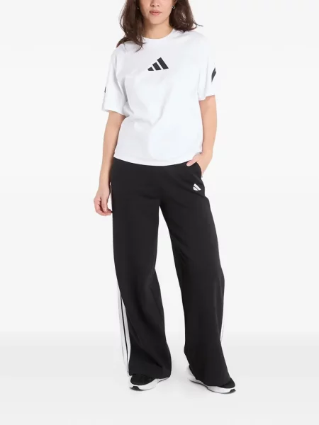 Fleece τρέξιμο παντελόνι Adidas μαύρο