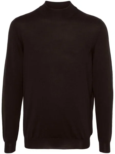 Pulover Kiton de mătase maro