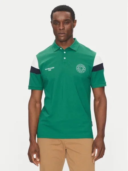 Hechter Paris Tricou polo Pique X-Tech verde
