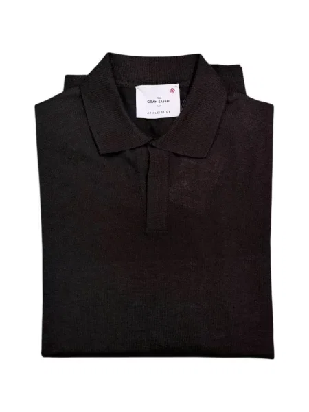 Gulerat tricou polo Gran Sasso maro