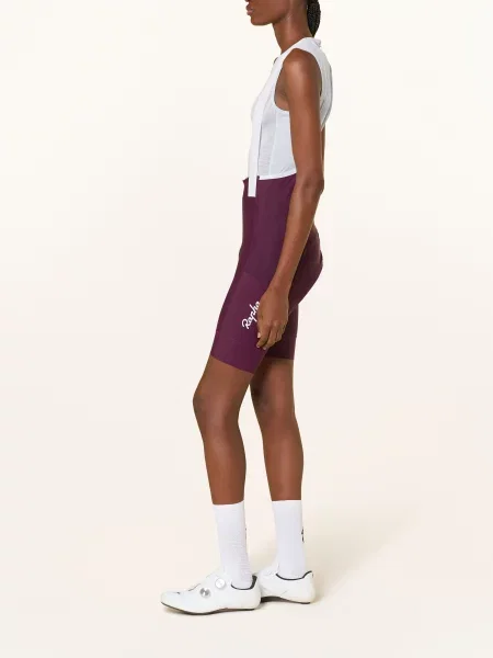 Rapha Spodenki Rowerowe Brevet Element Cargo Z Ramiączkami I Wyściełaną Wkładką lila białe