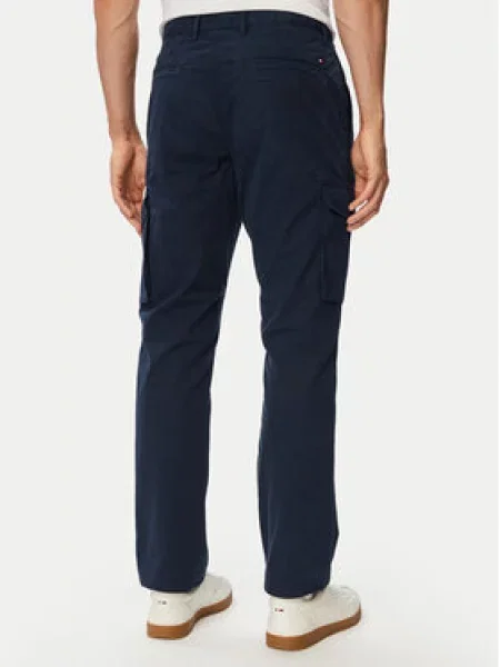 Tommy Hilfiger Kargo hlače Denton Mornarsko Cargo Fit modra