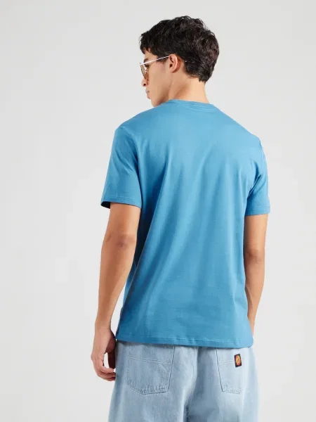 Calvin Klein Tricou azur / alb albastru
