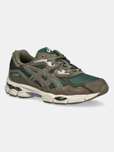 Sneakersy Asics Nimbus skórzane zielone