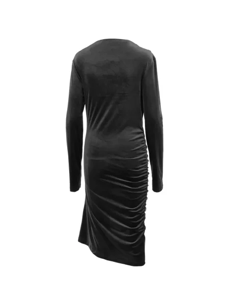 Lung rochie midi Don't @ Me cu volane negru