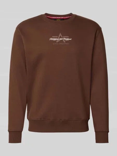 Bluza o kroju regular fit z mieszanki bawełny z detalem z logo Alpha Industries