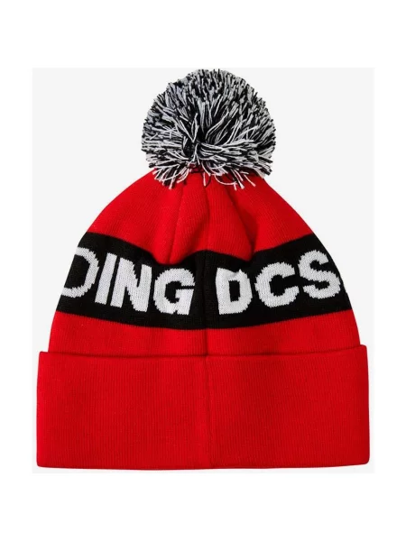 Czapka dziecięca DC Shoes Chester w kolorze czerwono-czarnym czerwona