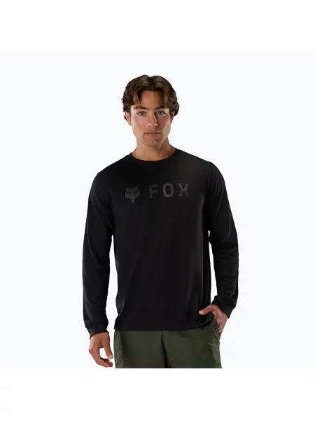 Ciclism tricou cu mânecă lungă Fox Racing negru