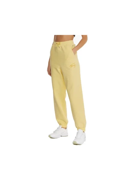 Pantaloni Tommy Hilfiger galben