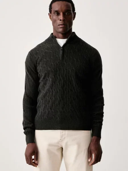 Hackett London pulover pentru bărbați din lână verde