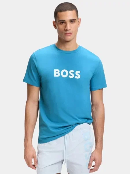 Футболка BOSS блакитний