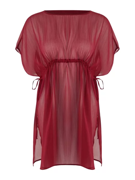 Trendyol Rochie de plaja roşu închis
