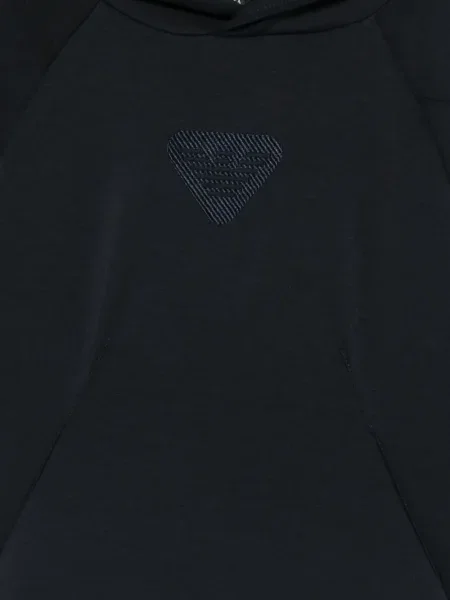 Bluza z kapturem dziecięca Emporio Armani niebieska
