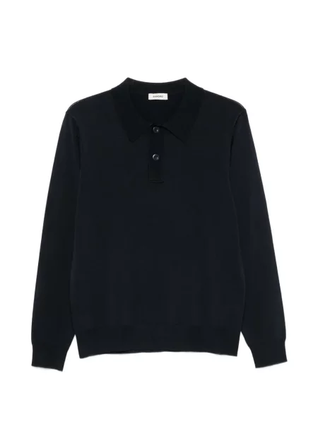 Lung tricou polo Sandro albastru