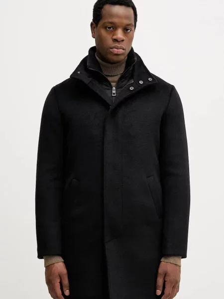 Geacă Guess de lână negru