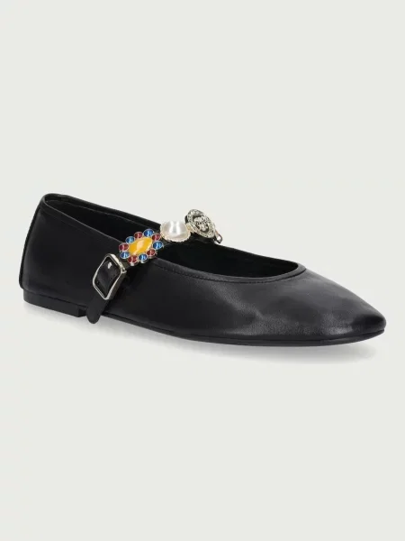 Jeffrey Campbell balerini din piele Amarissa negru