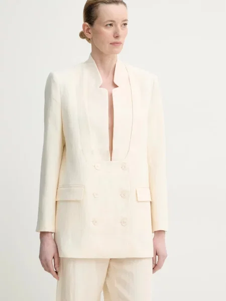 MUNTHE sacou FIROZ un singur rand de neted bej