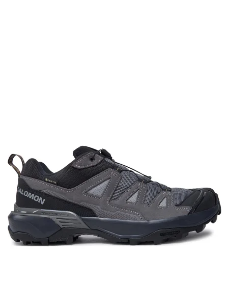 Sneakerși Salomon X Ultra din piele gri