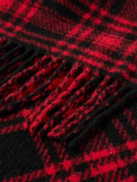 Szal z wystrzępieniami Polo Ralph Lauren czerwona