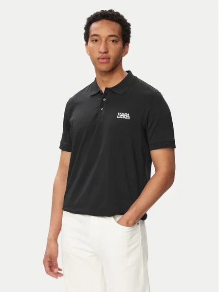 KARL LAGERFELD Polo majica Mornarsko modra