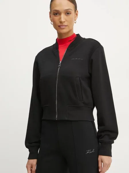 Bluză Karl Lagerfeld negru