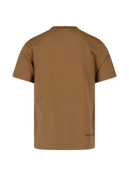 Tricou Moncler Grenoble cu imagine maro