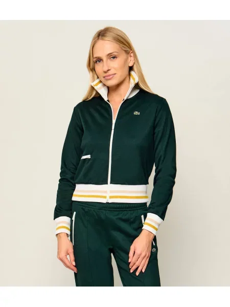 Lacoste Pulóver Sötétzöld