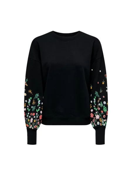 Bluza o kroju regular fit z mieszanki bawełny model ‘BROOKE’ Only czarna