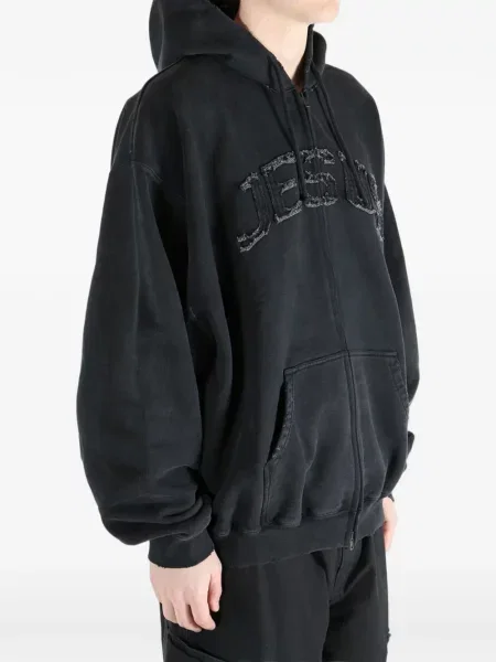 Hoodie Vetements μαύρο