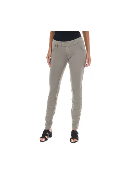 Skinny jeansy skinny Met beżowe
