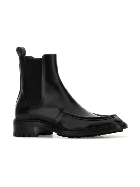 Sztyblety Saint Laurent skórzane czarne